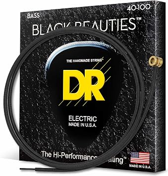 DR Strings BKB-40 Black Beauties Coated Steel Medium Bass Strings
