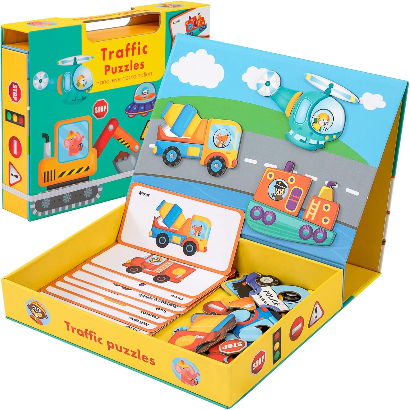 Wisplye Kreative Magnetspiel Box, Feinmotorik Magnet Spielzeug