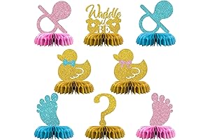 Waddle it Be Centerpieces Decorations - Honeycomb Table Toppers for Boy or Girl Party