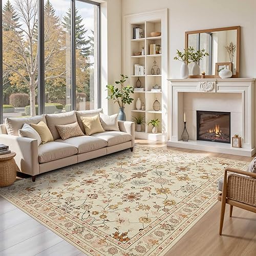 Miniatura 62 de Alfombra de Puerta Floral para Entrada, Alfombra Pequeña Lavable de 2x3, Alfombra Boho para Puerta Delantera, Alfombras de Área Antideslizantes,