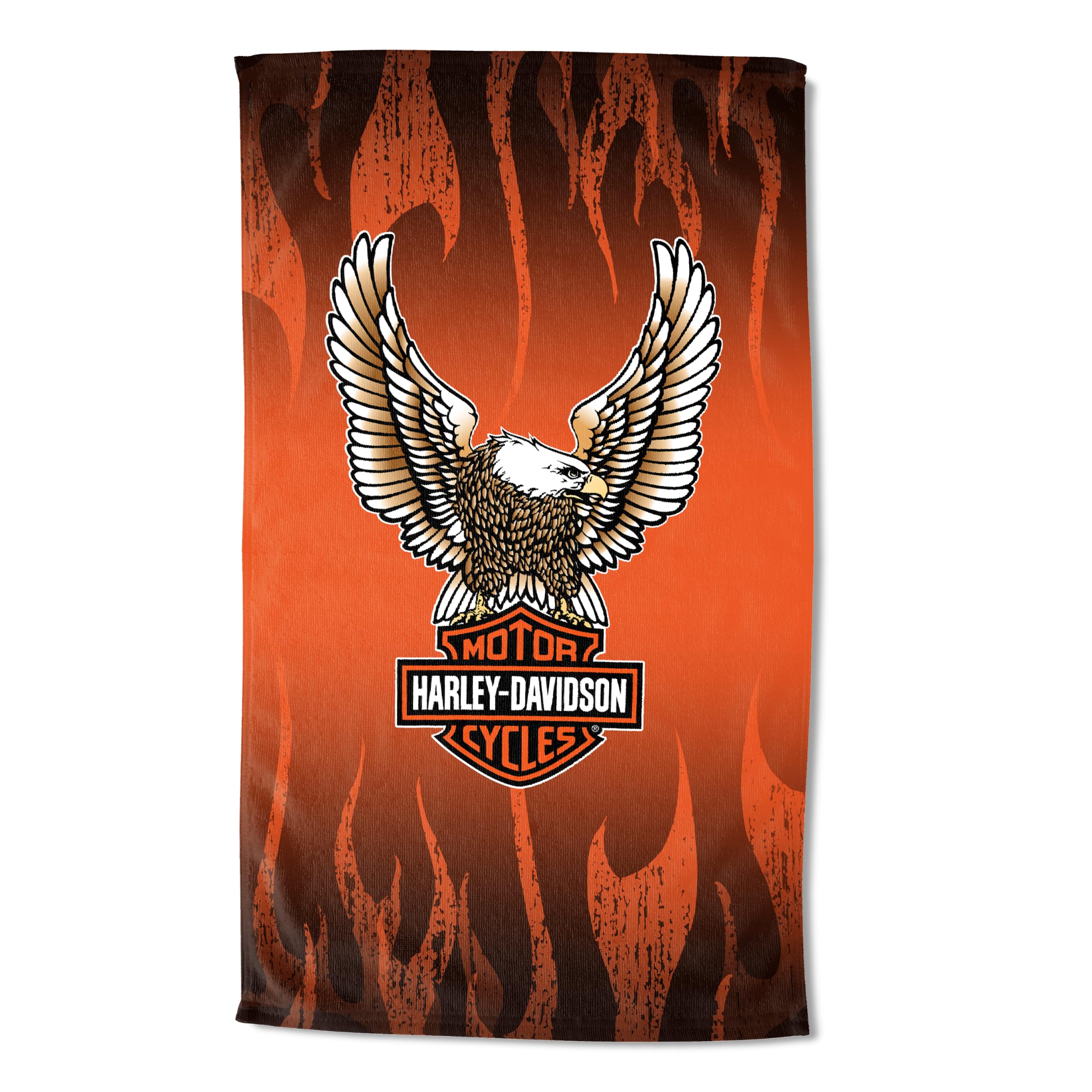 Northwest Harley-Davidson Flying Flames Sandfreies Strandtuch, 88,9 x 152,4 cm