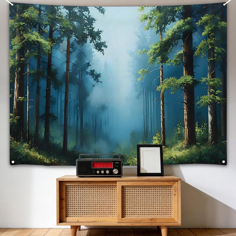 Forest Tapestry Decoration Magic Tapestry for Home Decor Landscape Living Room Bedroom 50" L x 40" W
