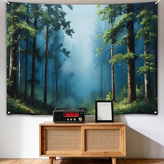 Forest Tapestry Decoration Magic Tapestry for Home Decor Landscape Living Room Bedroom 50" L x 40" W