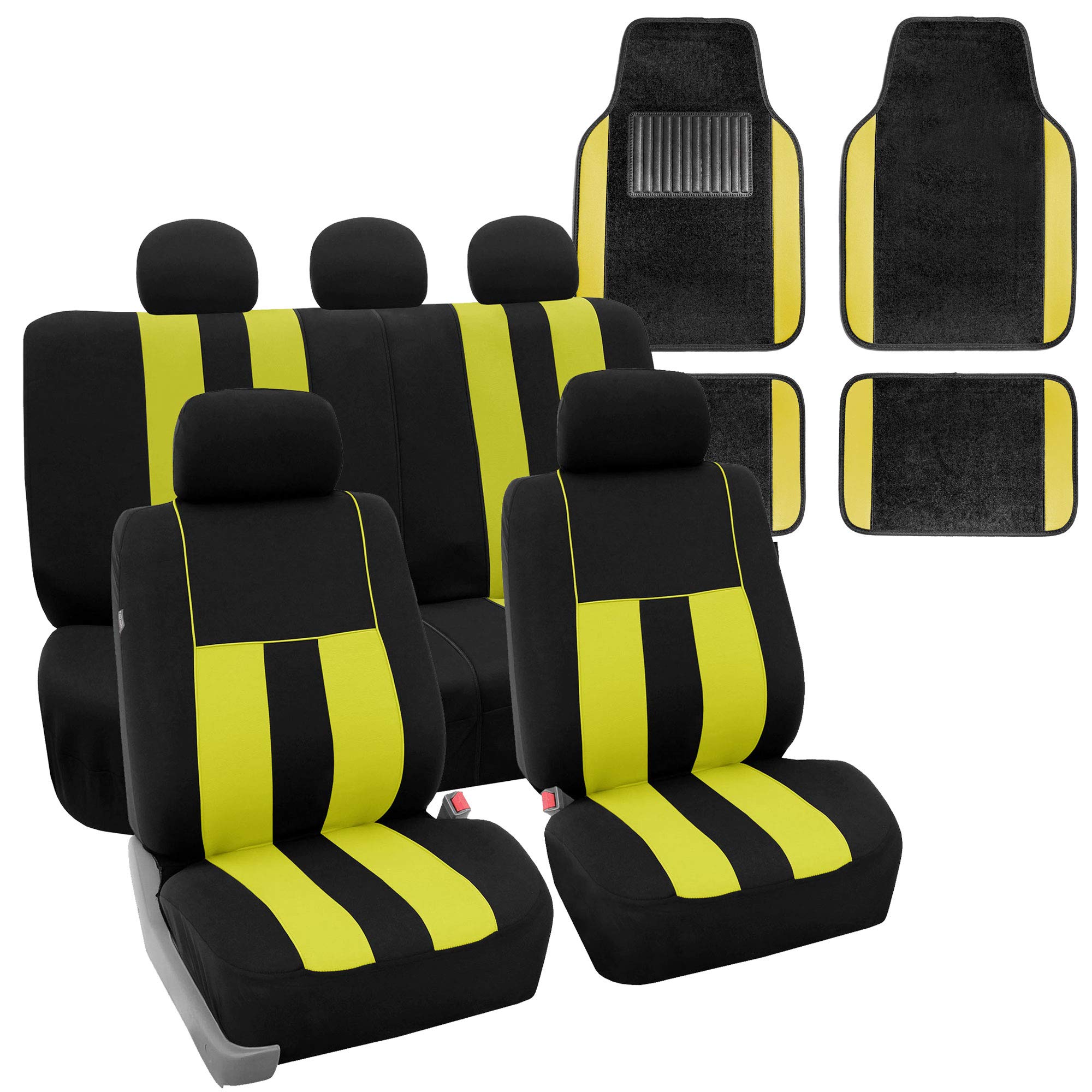 FH Group Striking Striped Full Set with Floor Mats
