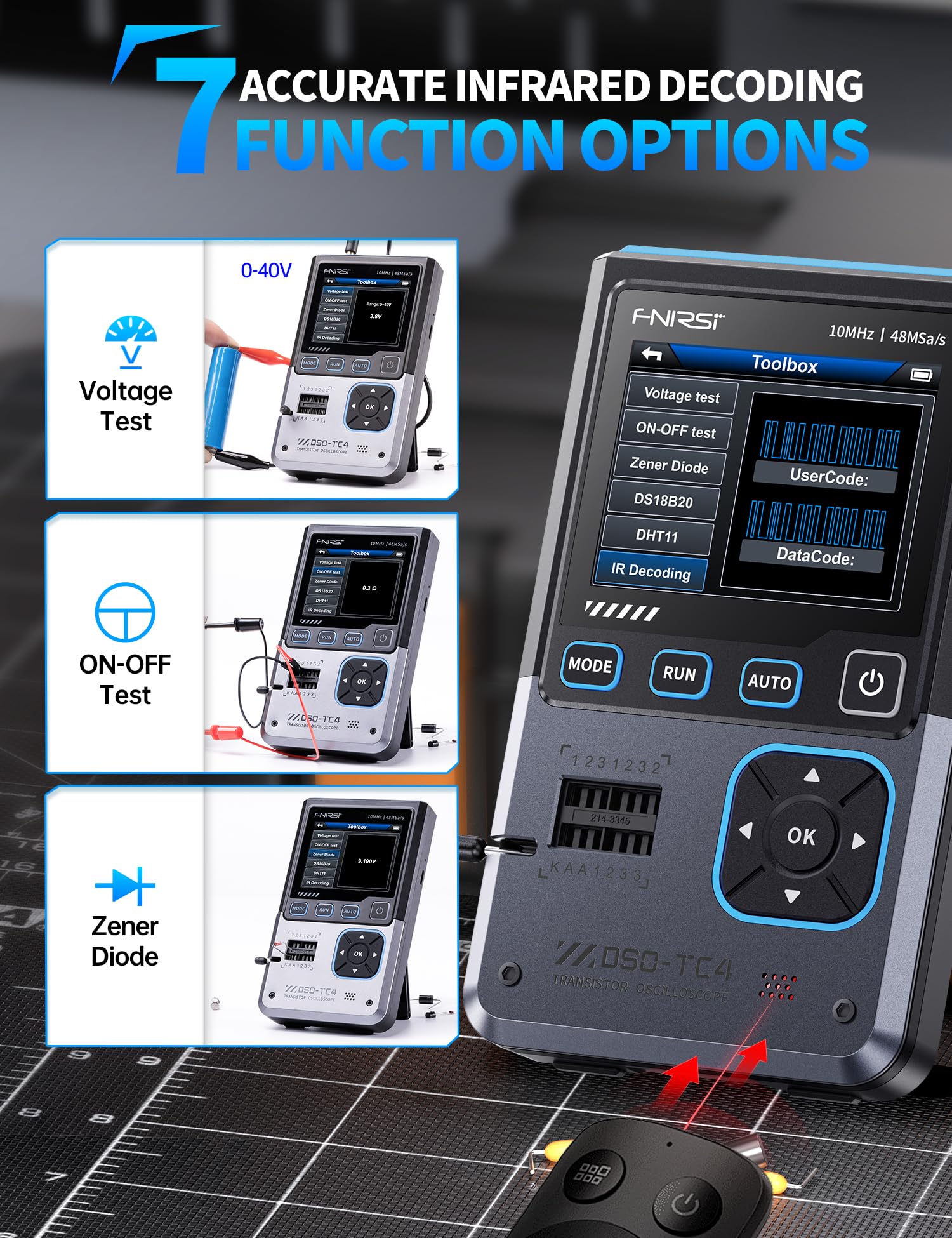 FNIRSI DSO-TC4: 3-in-1 Oscilloscope & Tester -5