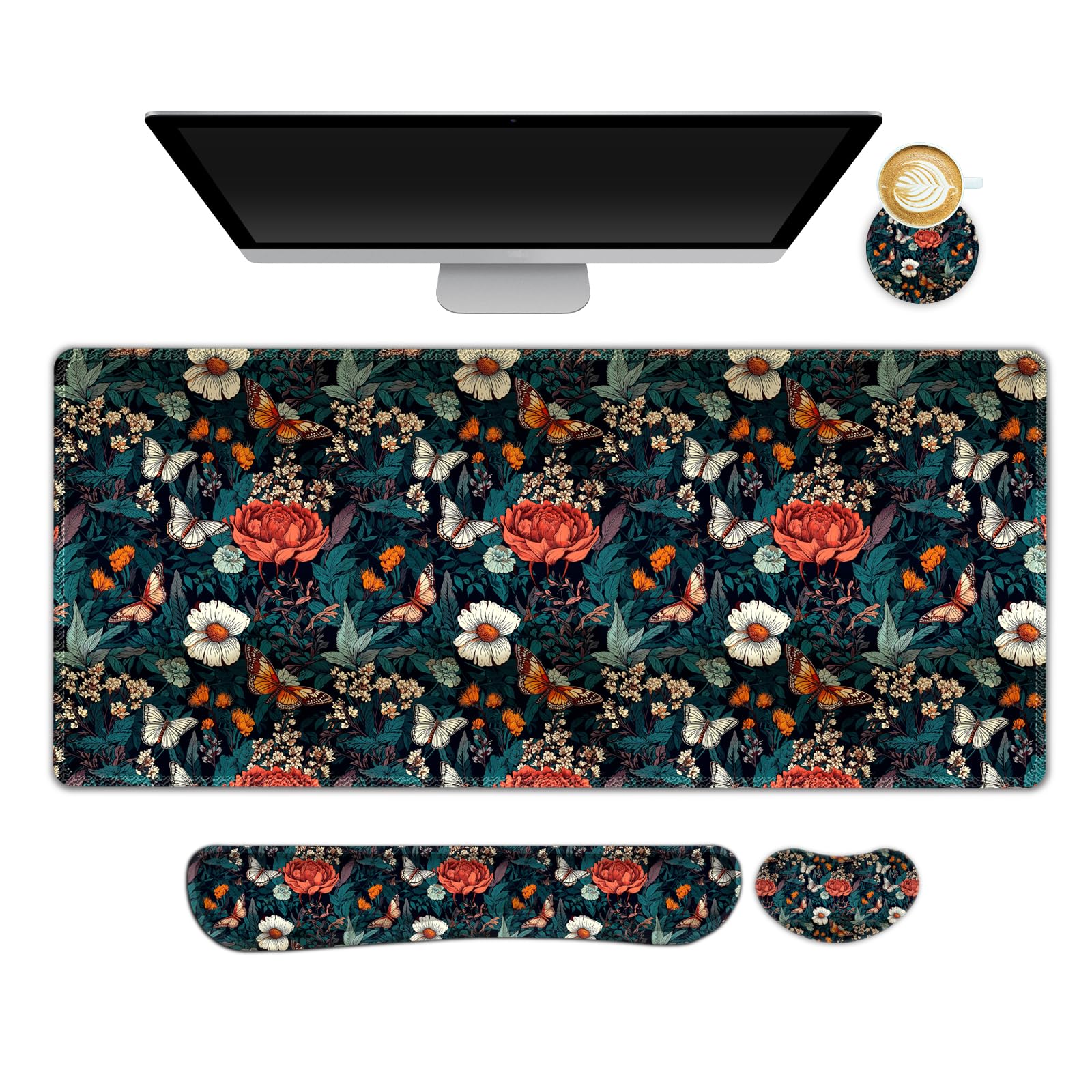 AIMSA Gaming Mouse Pad Set - Wrist Rest & Coaster -20