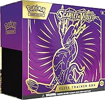 Pokémon TCG: Scarlet and Violet Elite Trainer Box - Miraidon Purple (1 Full Art Promo Card, 9 Boosters and Premium...