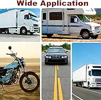 Vista 6 de Extensión de vástago de válvula de 4 pulgadas para ruedas duales, juego de 2 piezas, extensión de vástago de válvula de metal recta de 100 mm