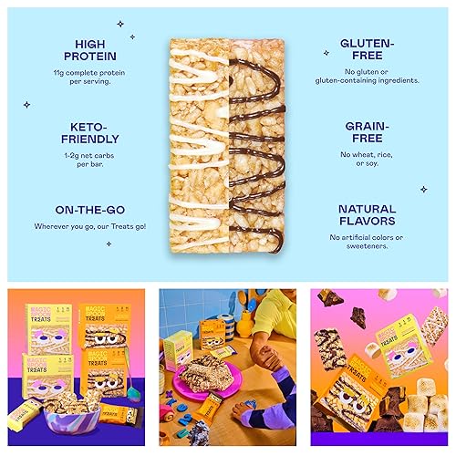 Miniatura 5 de MAGIC SPOON Golosinas  Alta en proteínas, baja en carbohidratos, apta para dieta cetogénica, 0.04 oz de azúcar, sin gluten, barra de cereales