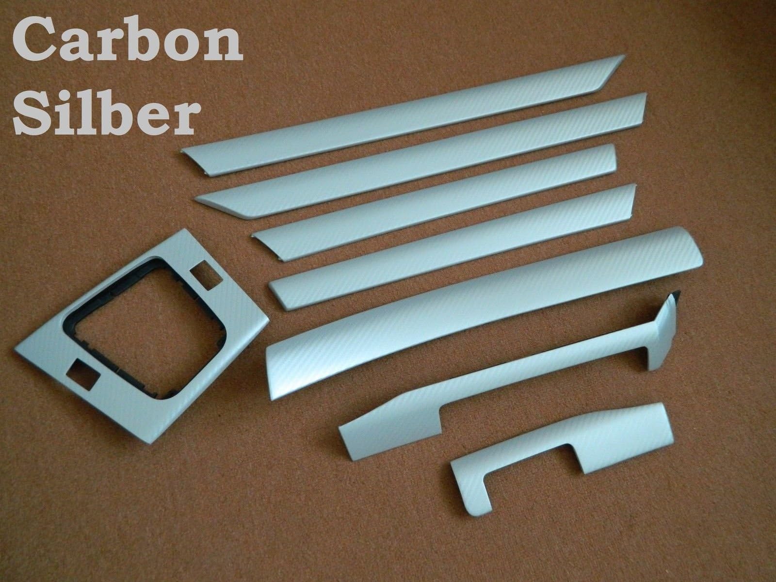INTERIOR DECORATION Trims Carbon Structure Foil Silver For E46