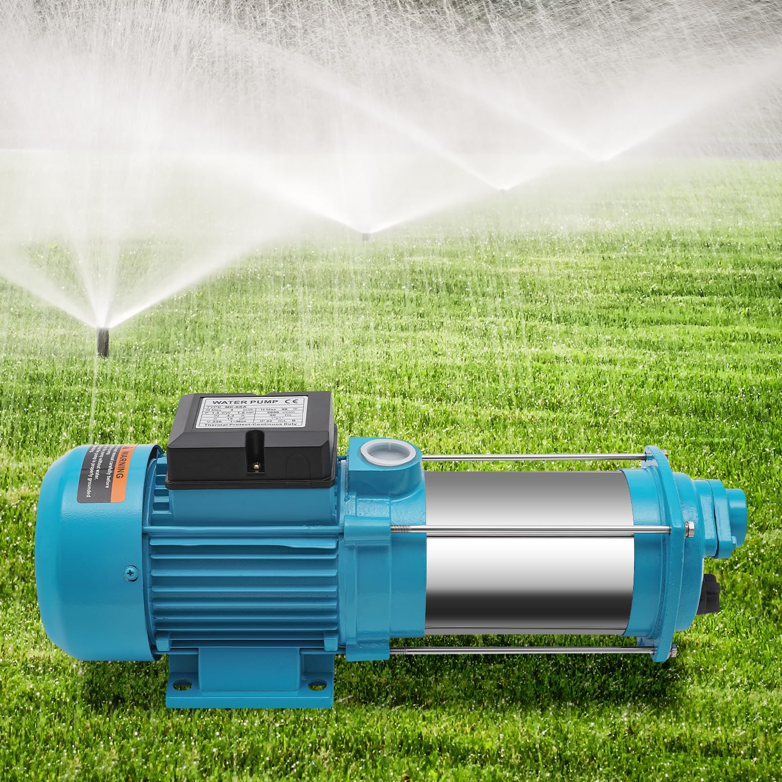 Bomba centrífuga, bomba de jardín, de riego, bomba de agua eléctrica, para la conducción de agua a largas distancias en tierras agrícolas, riego por aspersión de grandes superficies en jardines, etc
