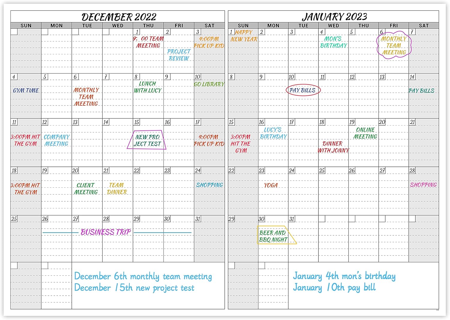 Comprar Large Dry Erase Calendar For Wall Undated 2 Months Wall comprar-large-dry-erase-calendar-for-wall-undated-2-months-wall