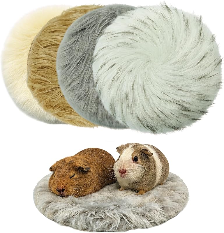 Tapete de Fleece para Gaiola de Pequenos Animais Jwizyotr, Lavável, 30 cm, Pacote com 4