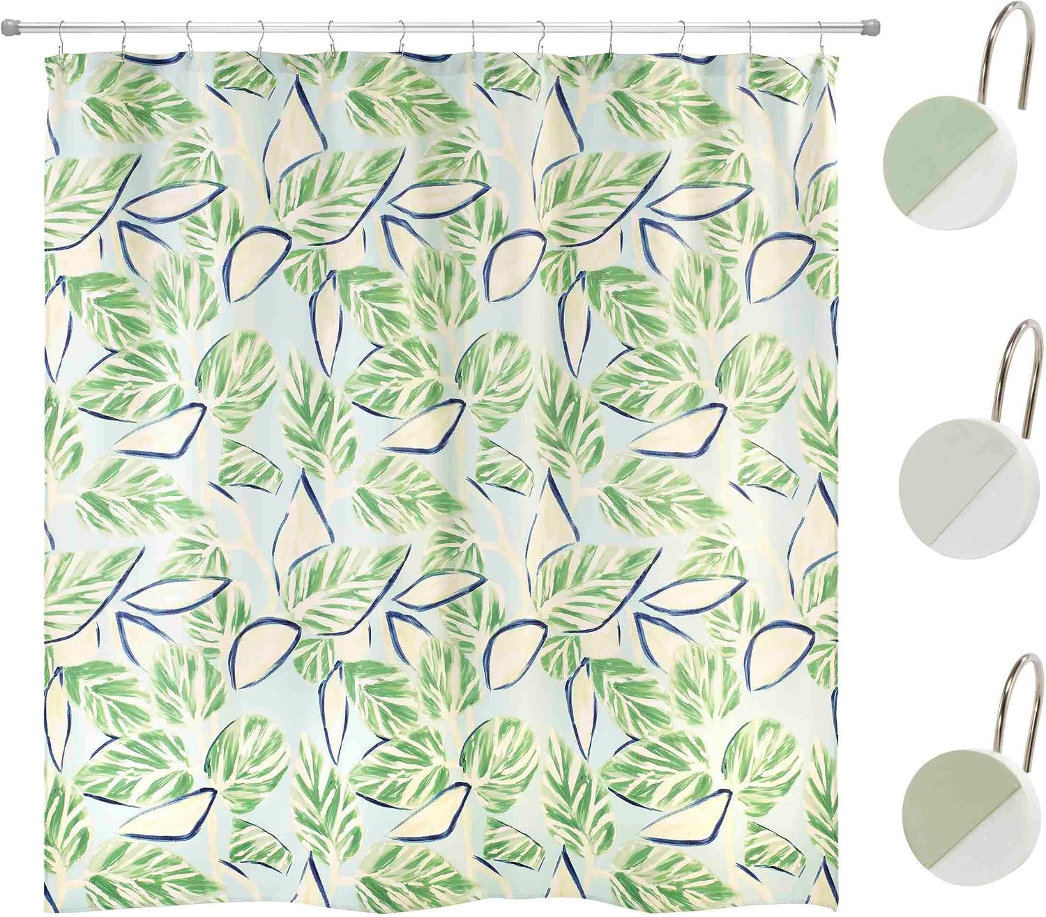 Nicole Miller - Towel Set, Soft & Absorbent Embroidered Cotton, Includes Bath, Fingertip & Hand Towels (Tropiluxe Collection)