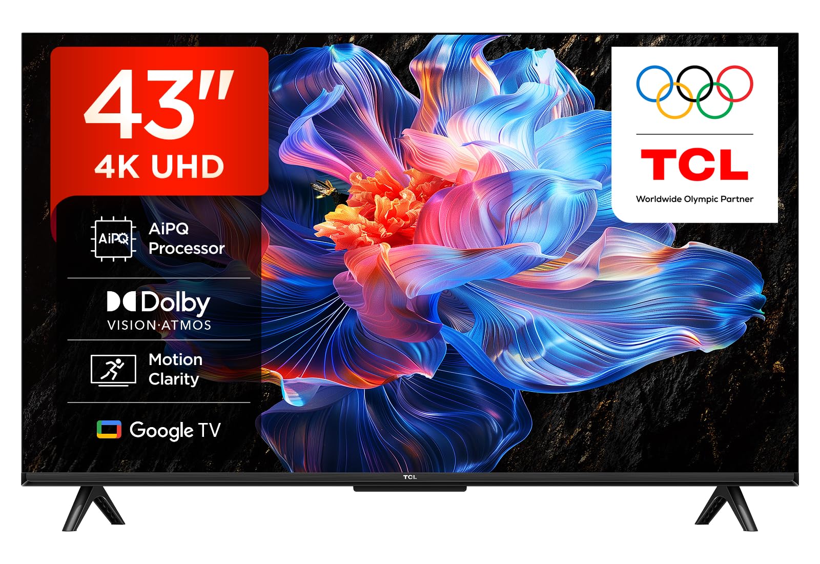 Tcl 43V6c-Uk Tv 109.2 Cm (43") 4K Ultra Hd Smart Tv Wi-Fi Metalli