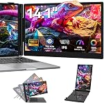 Blackview Extendeur d'écran portable, 0.6 kg & 4.5 mm Ultra-léger & Mince, 14" FHD 1080P IPS Extendeur d'écran portable portable, moniteur double voyage pour 13-17.3",Plug & Jouer pour Windows/Mac/Android/Switch