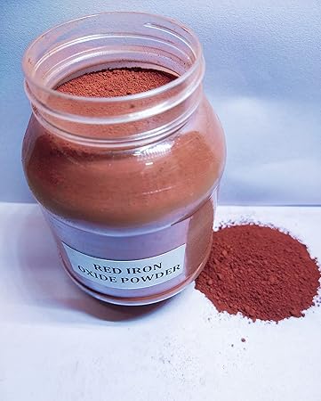 Kedia Minerals Iron Oxide Pigment Powder for Coating, Coloring Floor, Coloring Cement Blocks, Construction, Plastic, Vinyl, Leather (150 GRAM, RED)