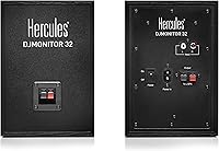 Vista 3 de Hércules DJMonitor 32: 2 x 15 vatios RMS altavoces de monitoreo activos, negro