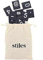 Vista 14 de Stiles Juego de letreros de tablero de letras de 23 x 17 pulgadas, tablero de mensajes de madera con 122 azulejos y números de letras, tablero