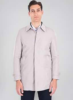 Trench Uomo Ciabal&ugrave; Impermeabile Lungo | Cappotto Elegante Invernale In Poliestere | Blu Fango