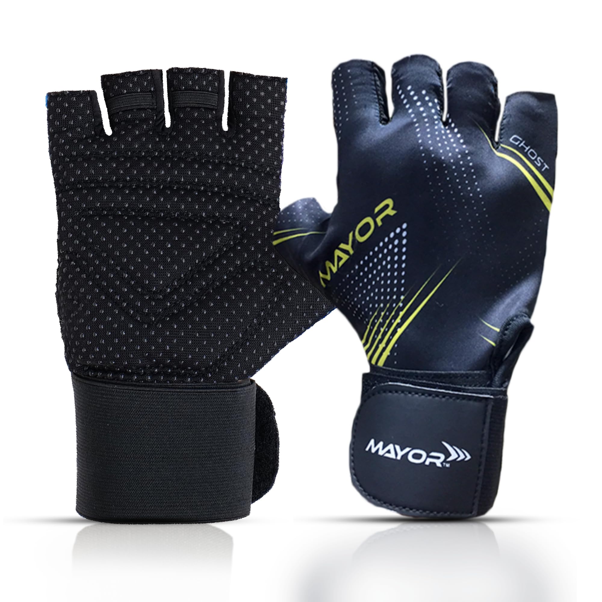 Mayor Lycra Ghost Weightlifting Gym Gloves For Men And Women, Workout Gloves With Non-Slip Padding With Wrist Support Accessories, Perfect For Fitness, Exercise & Training (Black/Yellow),One Size (B0C69GYH5H) Amazon Price History, Amazon Price Tracker