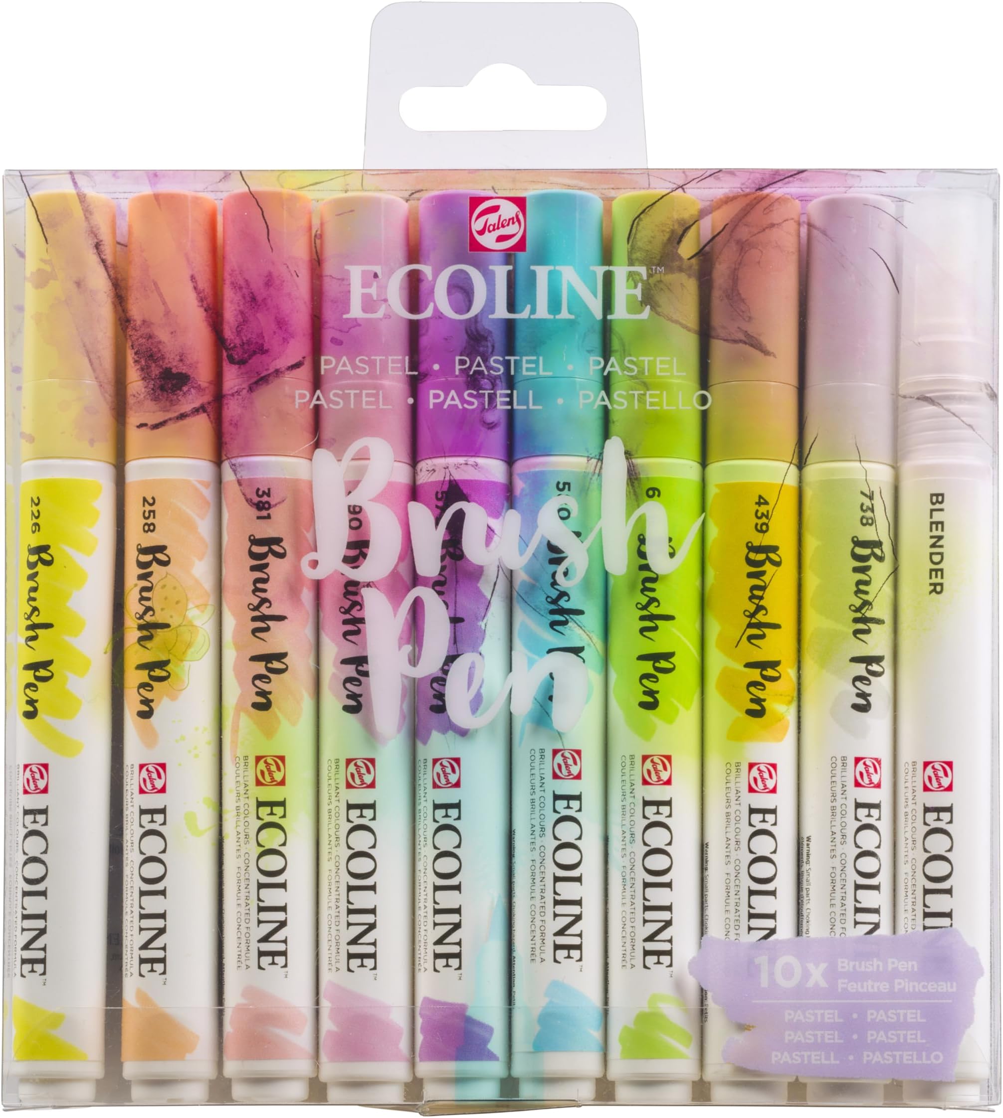 Brush Pen set Pastel | 10 colours (11509801)