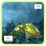 フォレストキャンバスシェルター - テントに降り注ぐ穏やかな雨と森の自然音、スリープタイマー付き