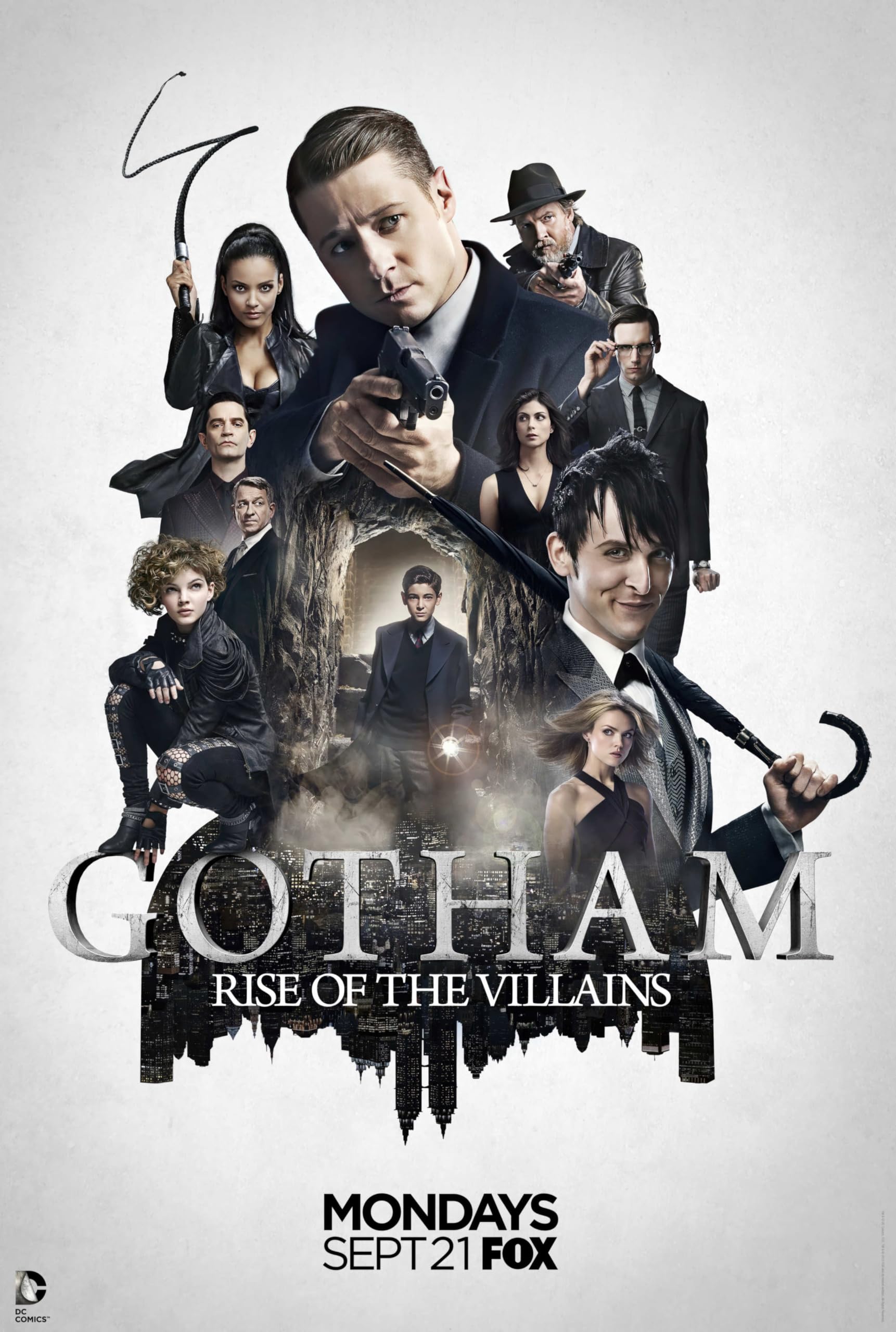 Pixie Posters Multi Colour Gotham A3 Size Movie Poster Wall Art