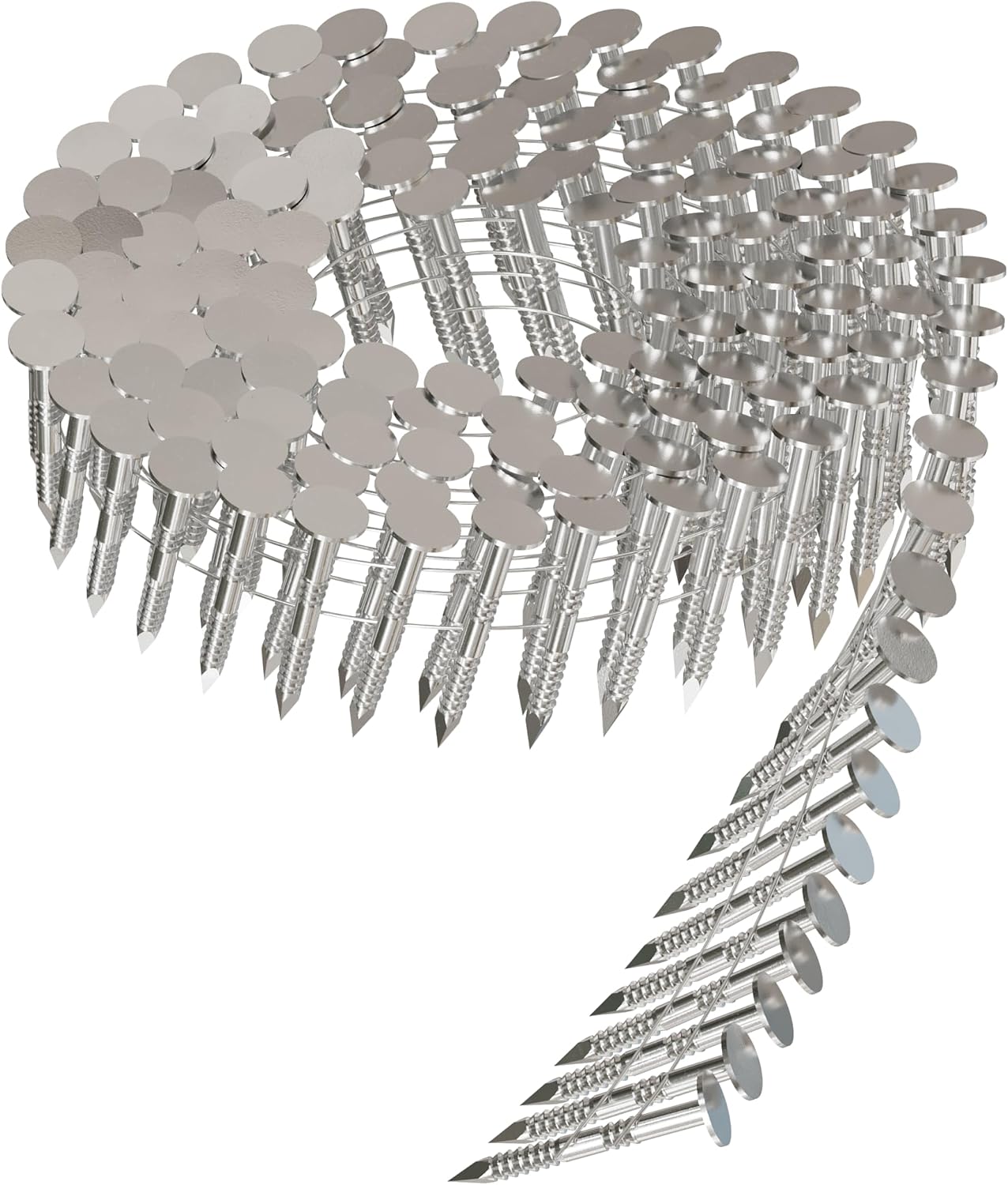 Simpson Strong-Tie S11A125RNB 15 Wire Coil, Full Round Head, Ring-Shank Roofing Nail 1-1/4 in. Type 304 (7200-Qty)