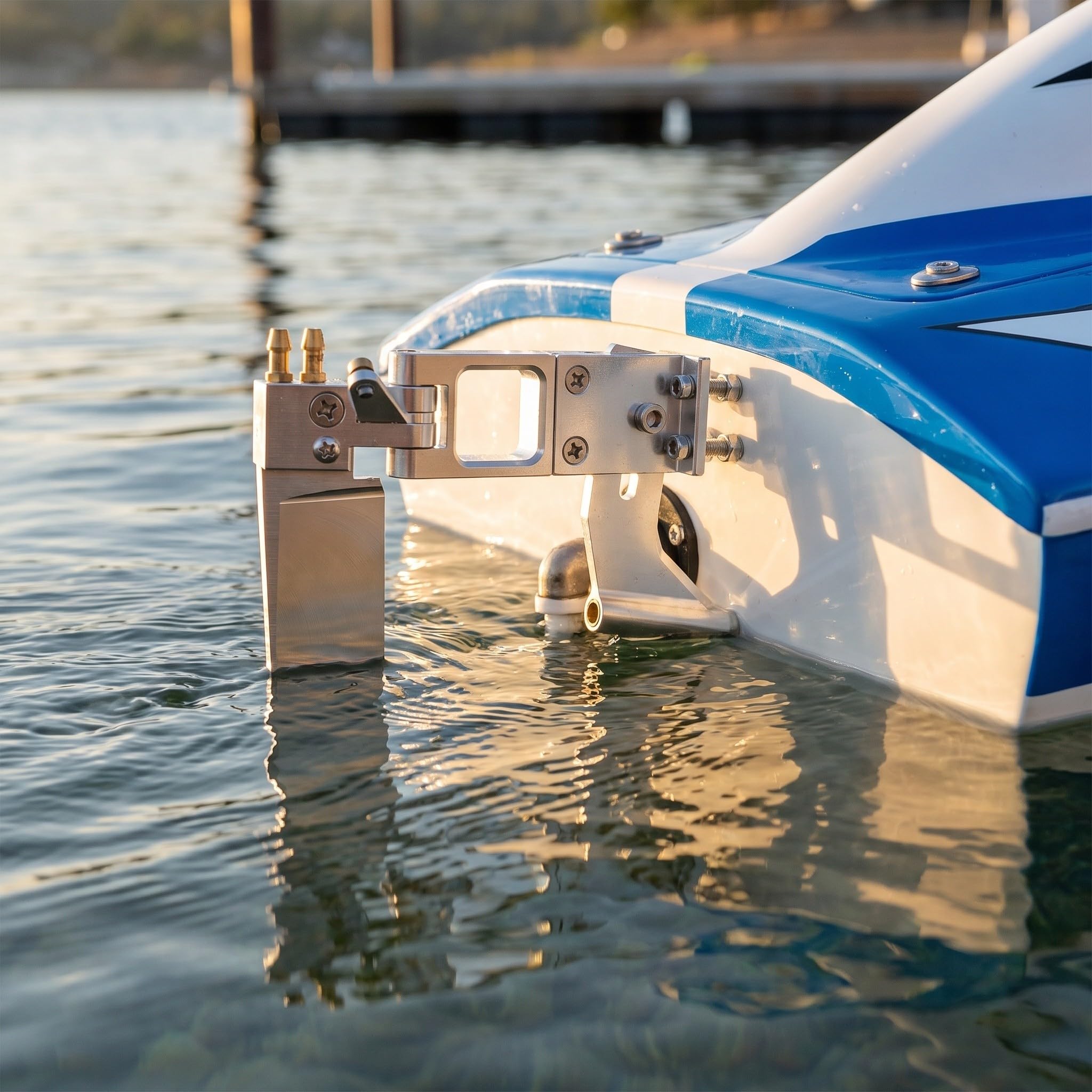Zerodeko Kit de timón para Barco RC de 110 mm con Eje de 4 mm, Absorbente