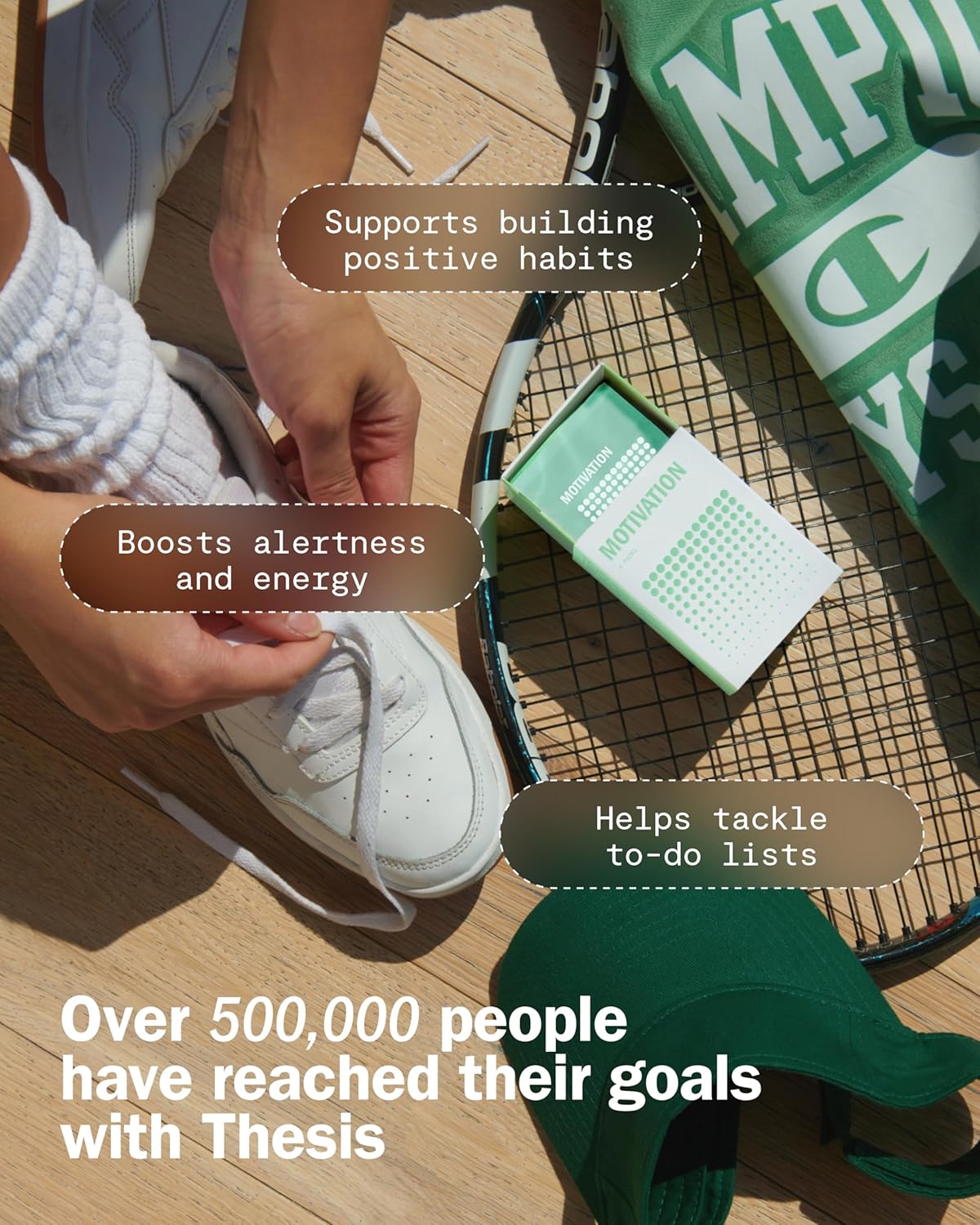 Thesis Motivation - Nootropic Brain Support Supplement - Promotes Healthy Brain Energy, Focus & Beat Procrastination - Artichoke Extract, Dynamine, L-Phenylalanine & L-Theanine - 24 Servings