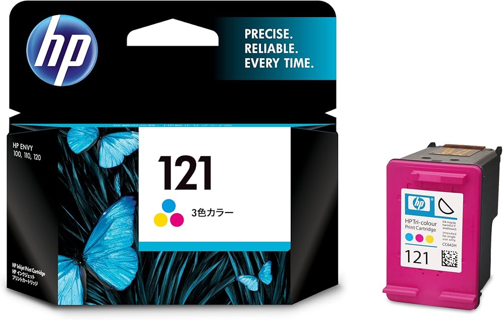 Amazon.co.jp: HP 121 純正 プリントカートリッジ カラー CC643HJ