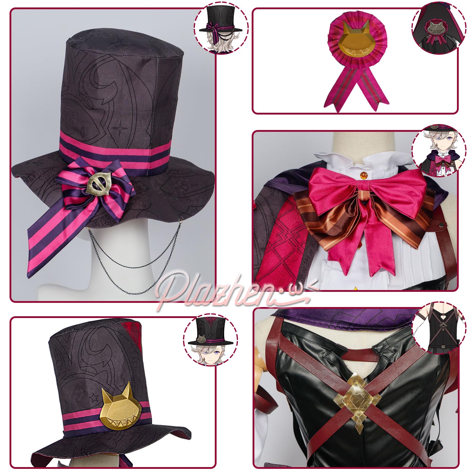 原神　リネ　衣装　フルセット 原神 げんしん リネ Lyney コスプレ衣装 【SakuraCos】