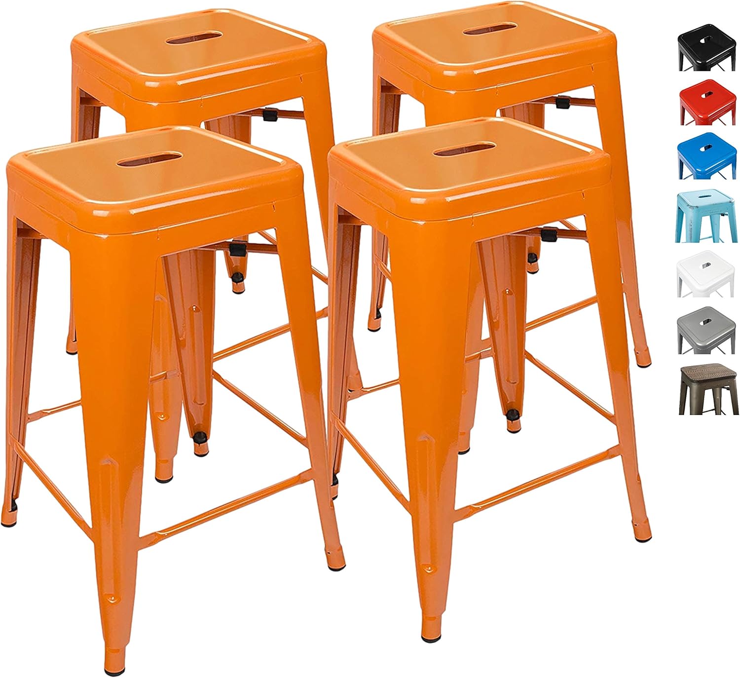 Amazoncom Urbanmod 24 Inch Bar Stools For Kitchen Counter Height
