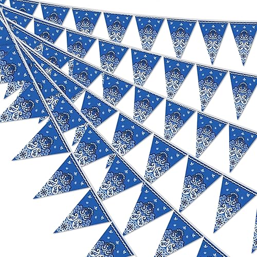 Miniatura 21 de Banderas de princesa de 49 pies para decoración de cumpleaños con temática triangular para decoraciones de fiesta de cumpleaños Princesa,Camuflaje