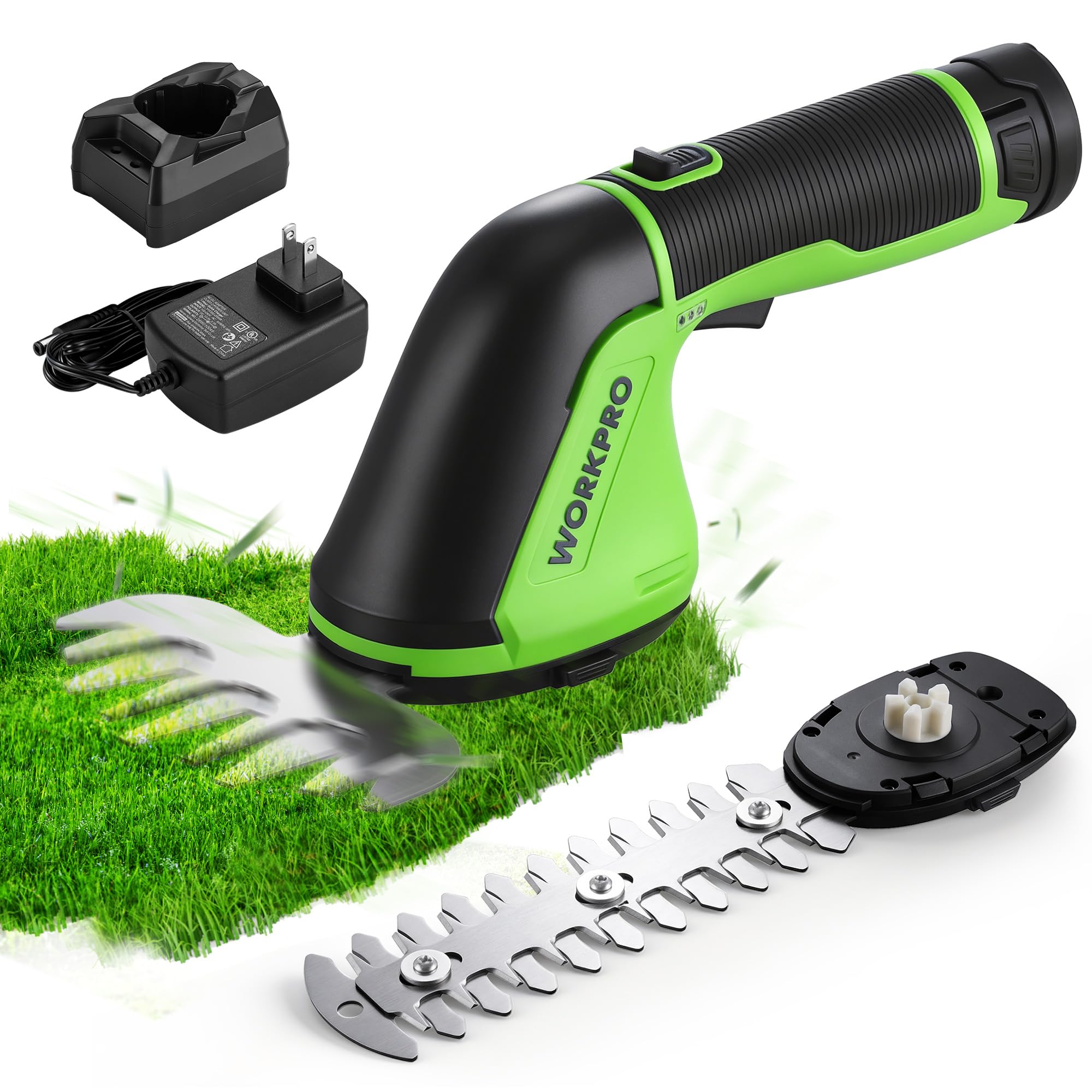 Amazon | WORKPRO 【2026新型】 芝生バリカン 12V充電式 生垣バリカン