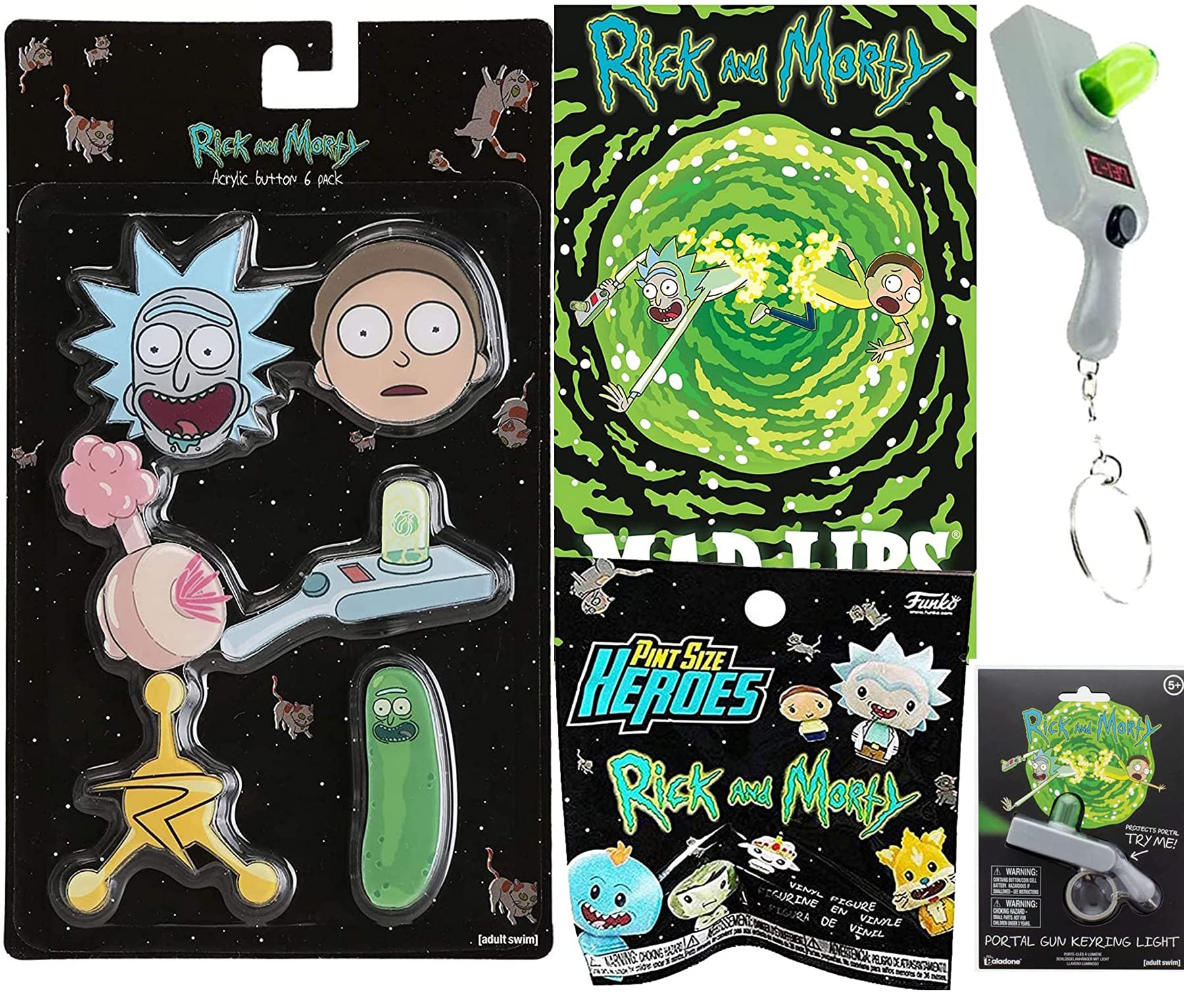 Crazy Pint Sized Heroes Character Figure Rick & Morty Vinyl Blind Bag  Bundled Intergalactic Fun Portal