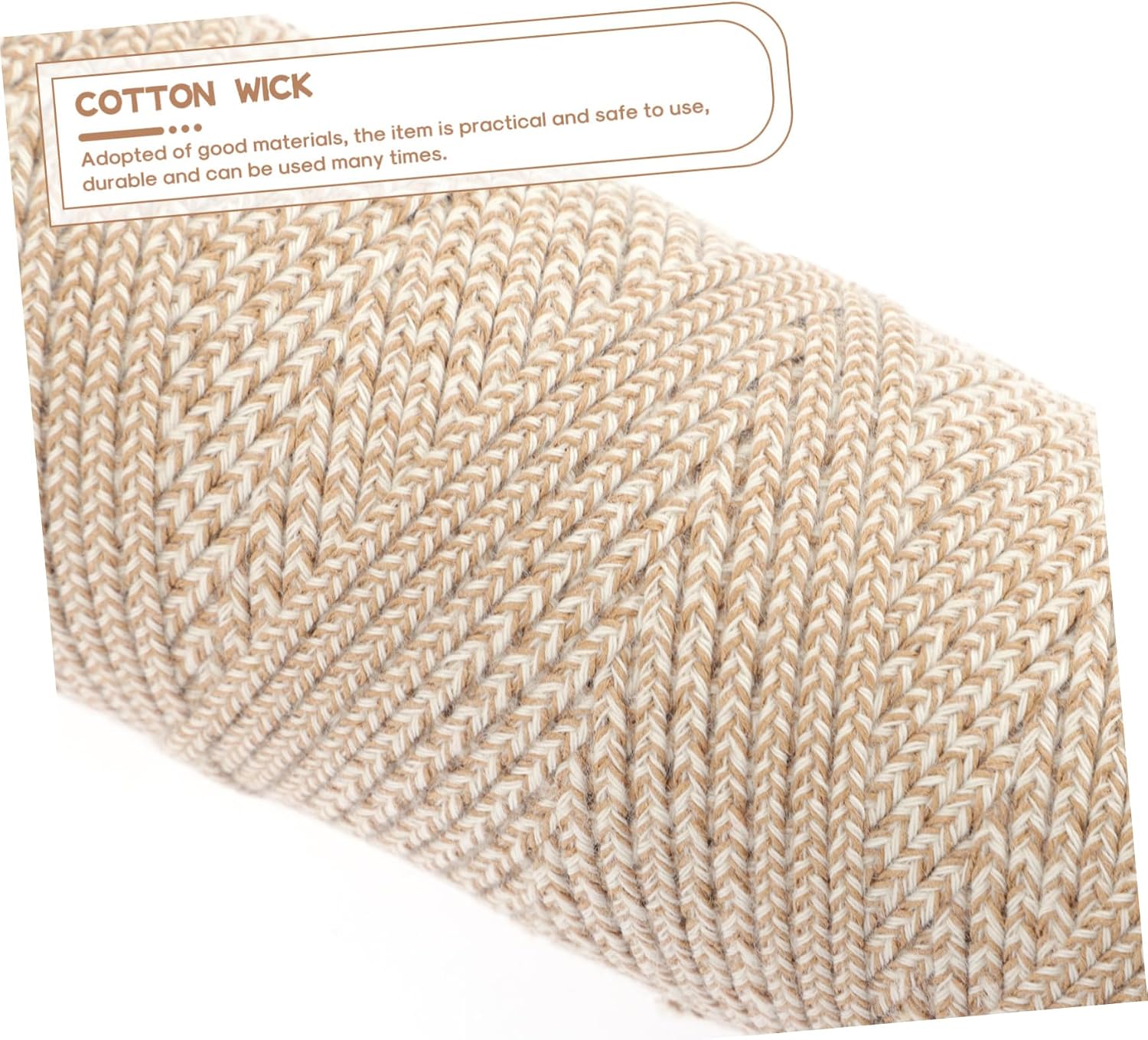 Cotton Candle Wicks for Candle Making DIY Accessories Smokeless Braided Core for Pillar Taper Stable Burn No Odor