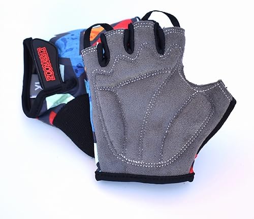 Miniatura 3 de ZippyRooz Guantes de bicicleta para niños pequeños y pequeños para bicicletas de equilibrio y pedal para edades de 1 a 8 años 8 diseños para niños y