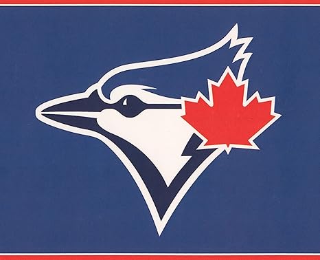 Amazon York Wallcoverings トロント ブルージェイズmlb野球チームのファンスポーツ壁紙ボーダーモダンデザイン ロール15 X 6 壁紙