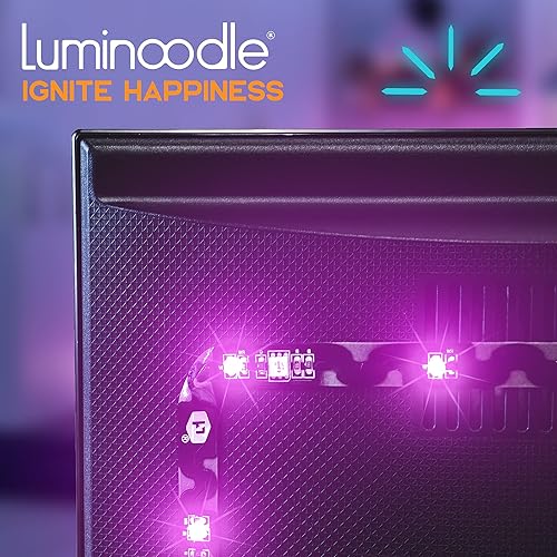 Miniatura 9 de Power Practical Tira de luces LED de retroiluminación, tiras de luz USB con control remoto para 15 opciones de iluminación de sesgo de color