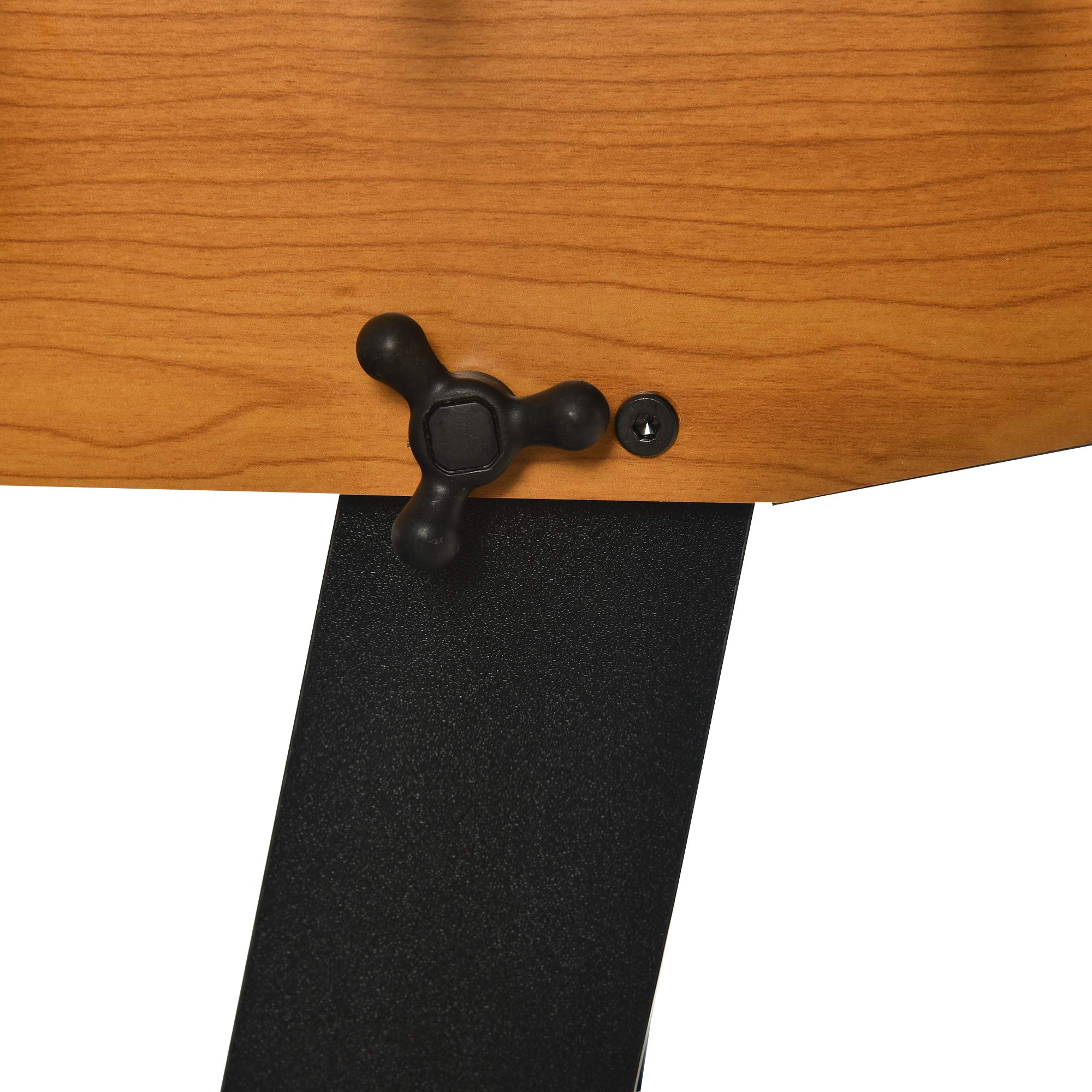 HOMCOM Futbolín Plegable, Juego de Mesa de Fútbol con 22 Jugadores y 2 Contadores, Futbolín para Niños y Adultos, 98x42x62,5 cm, Negro y Natural