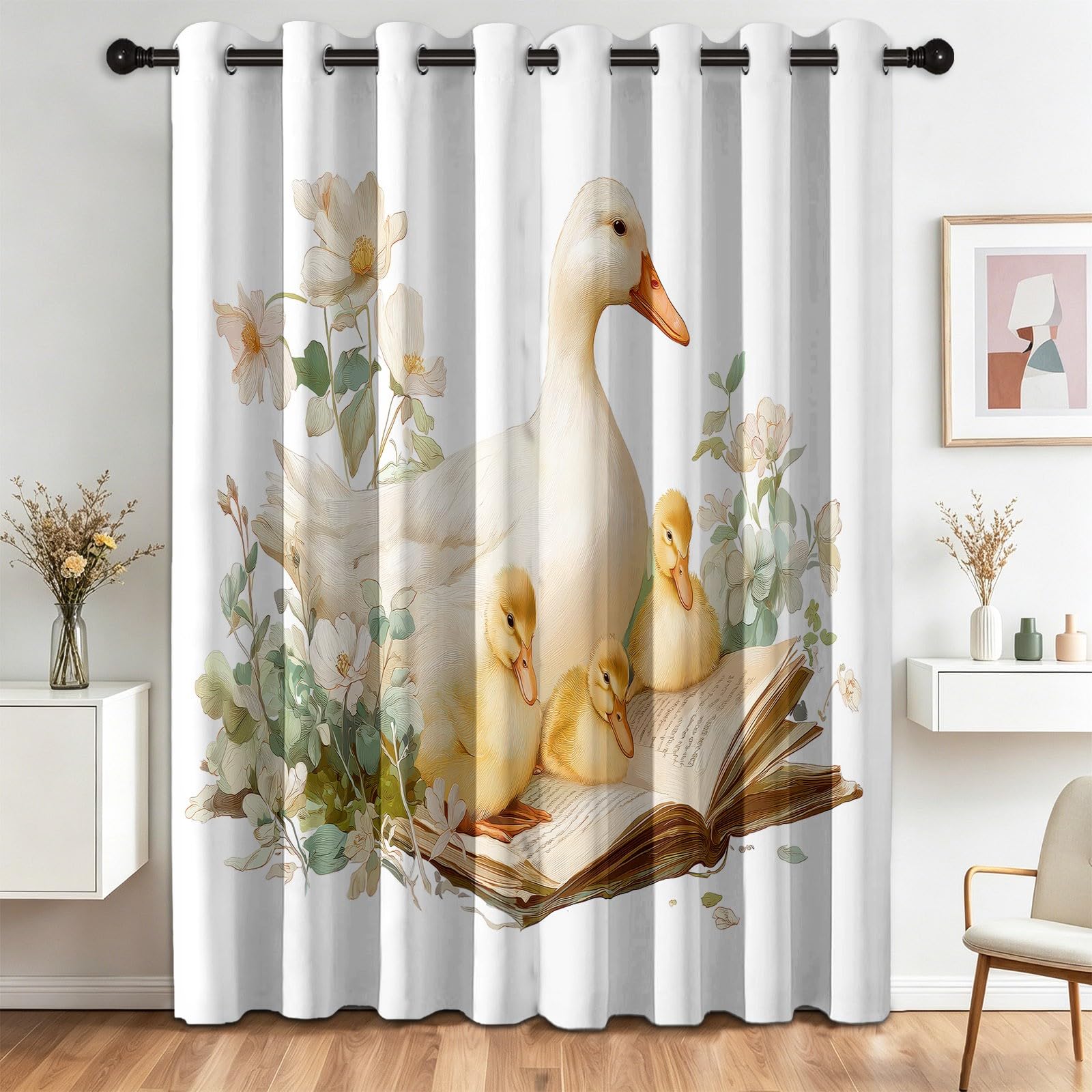 Rideau Thermique avec Œillets décoration d'intérieur motif animaux