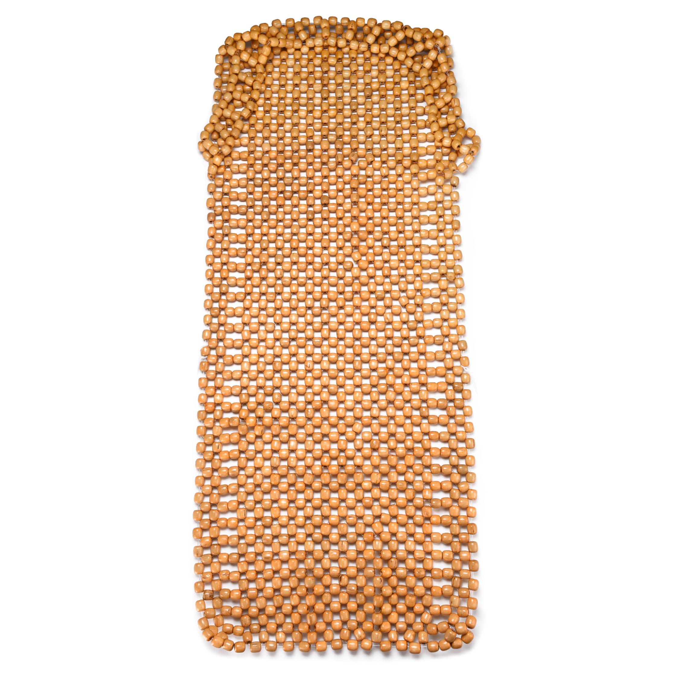 PURAVA Premium Natural Wood Beaded Car Seat Cover - Ergonomic Massaging Cushion for Enhanced Driving Comfort, Universal Fit for Cars and Office Chairs, Durable & Breathable Design for All-Season Use