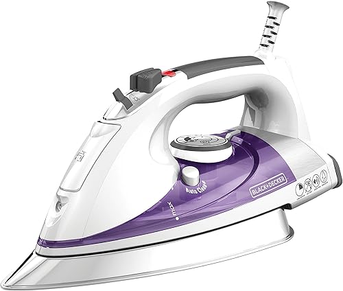 BLACKDECKER IR1350S Plancha a vapor profesional con base extra grande violeta BLACKDECKER IR1350S Plancha a vapor profesional con base extra grande violeta