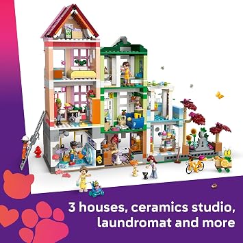 LEGO Friends Heartlake City Apartments and Stores Dollhouse - Toy Building Set for Kids, Girls and Boys, Ages 12+ Gift Ideas for Birthday - with 7 Minidolls, a Micro-Doll, and More - 42670