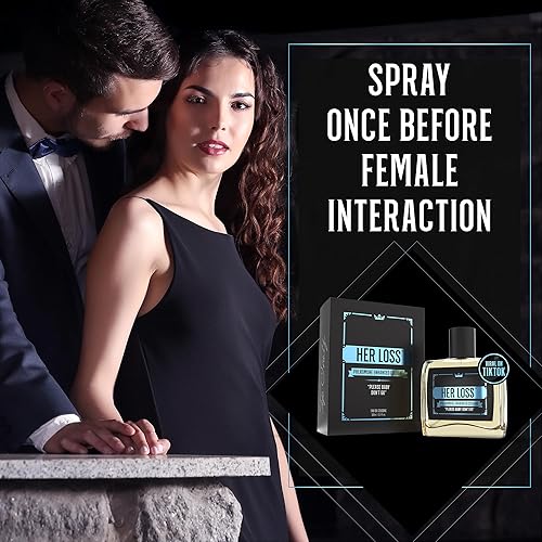 Miniatura 9 de Her Loss - Colonia de feromonas para hombre, fragancia audaz y duradera con ámbar, especias y maderas oscuras, Eau De Colonia en espray prémium para