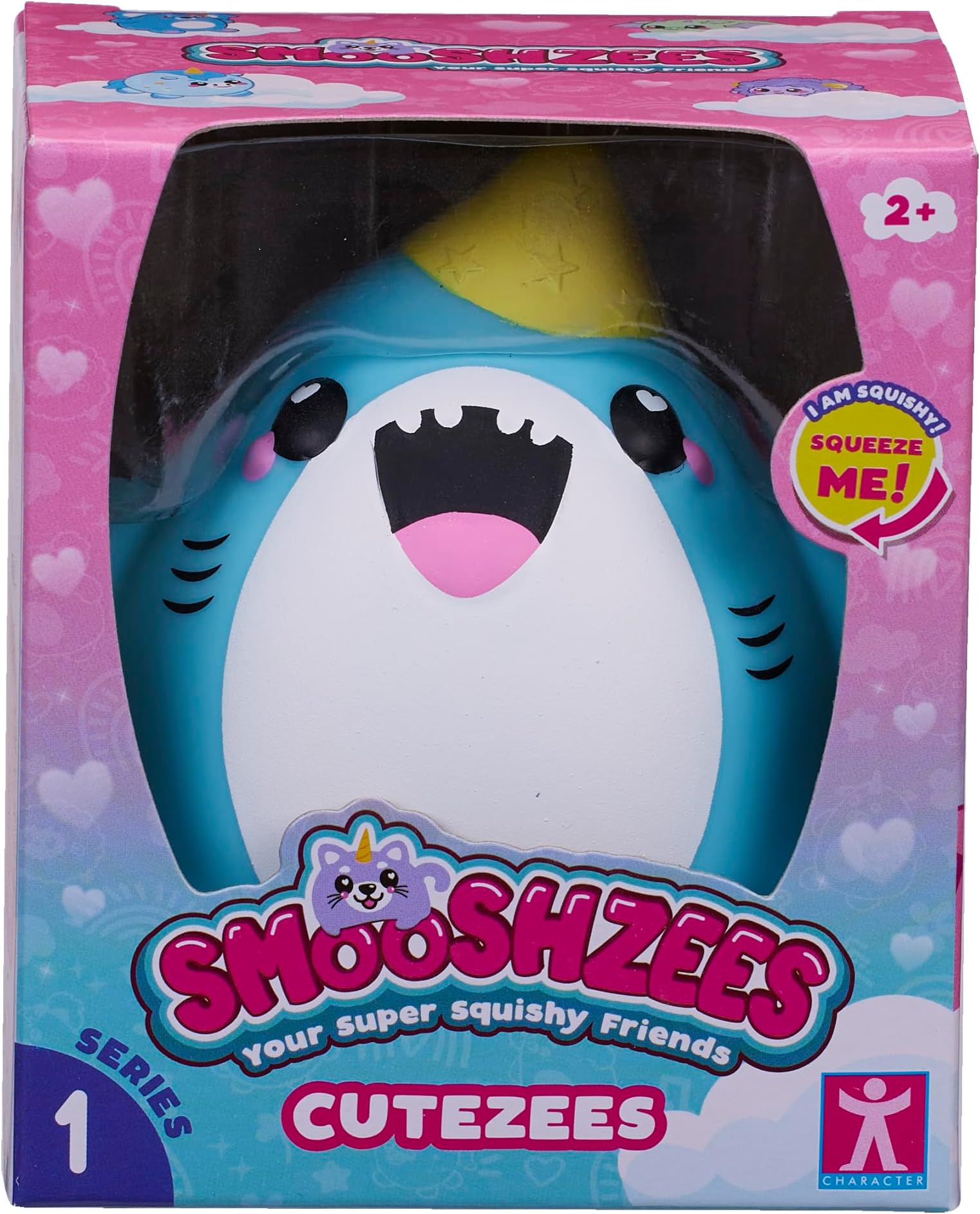 Cutezees Snaws, Blue Shark, Collectable Characters, Supersoft, Cuddly and Squishy!