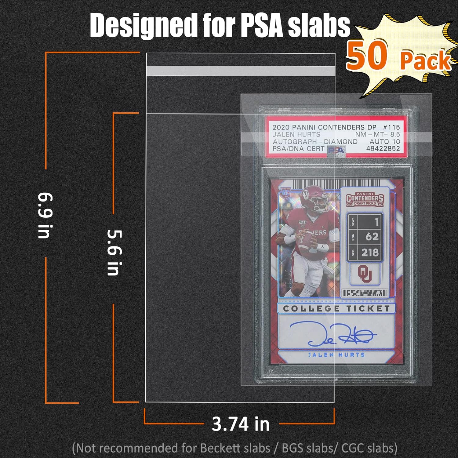Buy Sleeves for PSA Graded Slabs Ultra Protection for The Graded Card for Pro Collector (100Pack