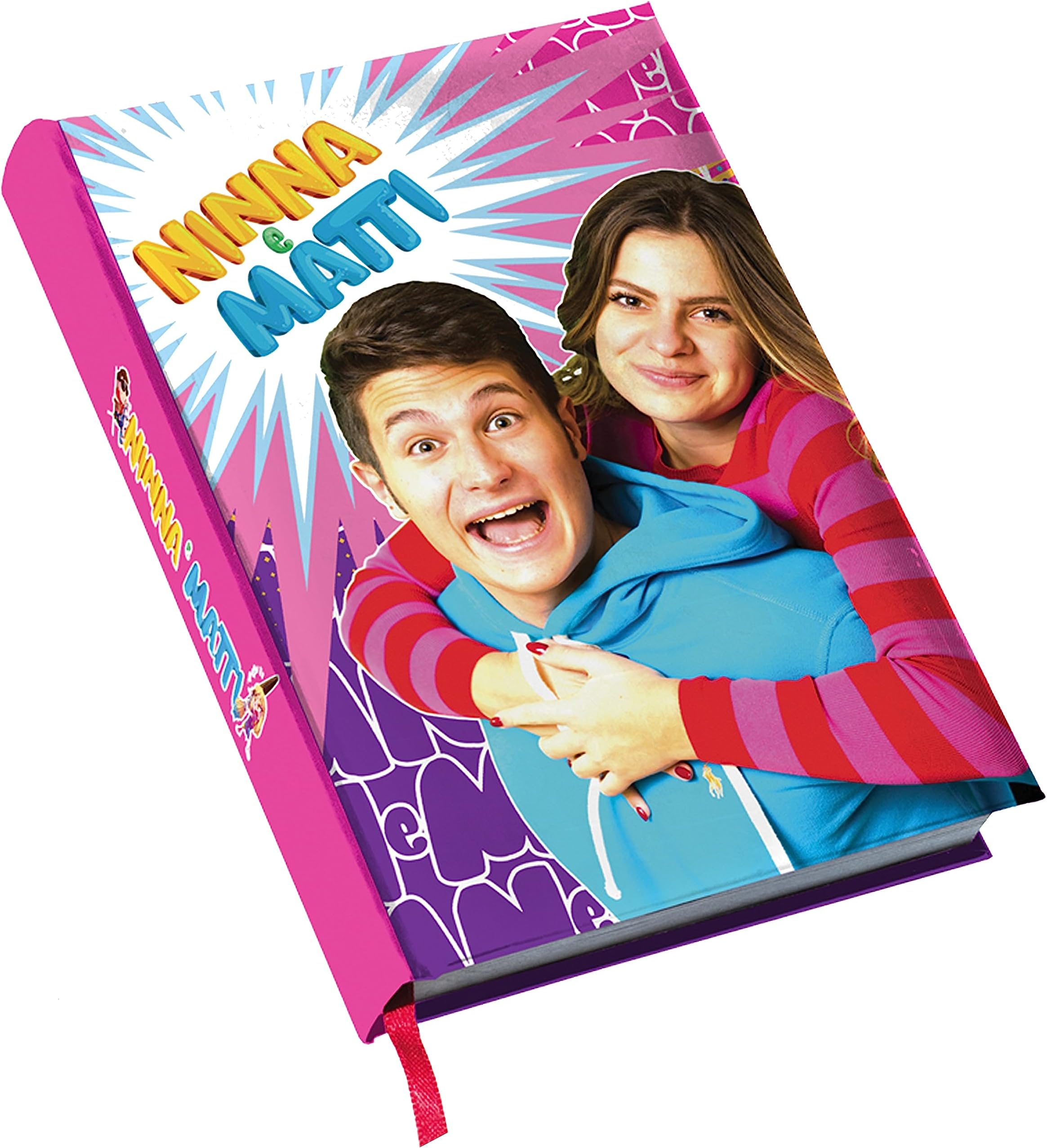 NINNA e MATTI 2023-2024 Official School Diary - 12 Months 320 Pages (Pink)